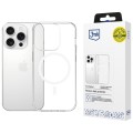 3MK Etui Armor MagCase do iPhone 15 Pro MagSafe przezroczysty