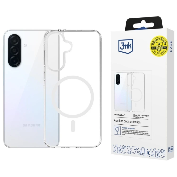 3MK Etui Armor MagCase do Samsung A36 MagSafe przezroczysty