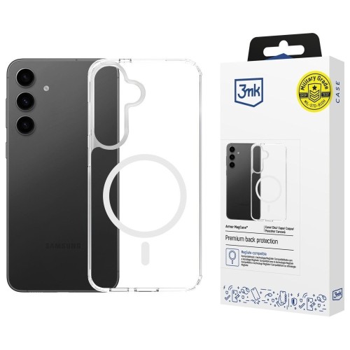 3MK Etui Armor MagCase do Samsung S24 FE MagSafe przezroczyste