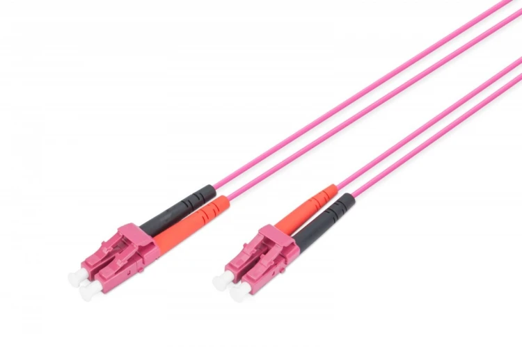 Digitus Patch cord światłowodowy FO LC-LC MM 50/125 OM4 duplex LSOH 1m