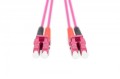 Digitus Patch cord światłowodowy FO LC-LC MM 50/125 OM4 duplex LSOH 1m
