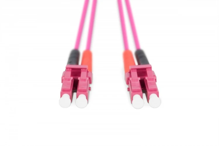 Digitus Patch cord światłowodowy FO LC-LC MM 50/125 OM4 duplex LSOH 1m
