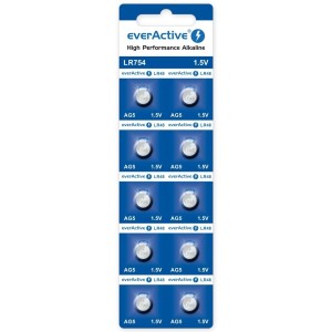 everActive Baterie alkaliczne mini AG5/G5/LR754/LR48 blister 10 szt.