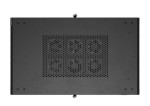 Lanberg Szafa instalacyjna rack stojąca 19" 22U 600x1000 czarna drzwi    perforowane ( flat pack)