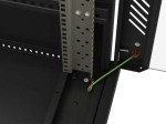 Lanberg Szafa instalacyjna rack stojąca 19" 22U 600x1000 czarna drzwi    perforowane ( flat pack)