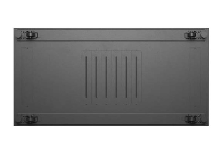 Lanberg Szafa instalacyjna rack stojąca 19" 22U 600x1200 czarna drzwi   perforowane (flat pack)