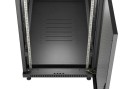 Lanberg Szafa instalacyjna rack stojąca 19" 22U 600x1200 czarna drzwi   perforowane (flat pack)