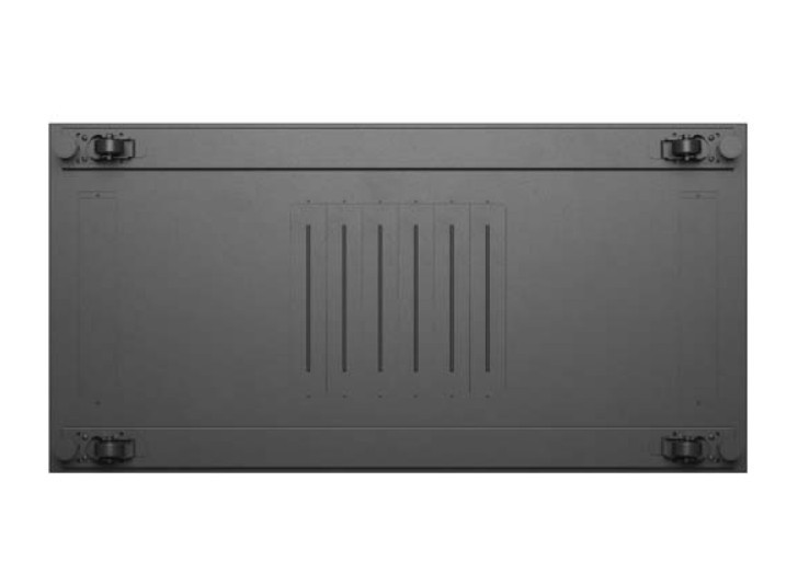 Lanberg Szafa instalacyjna rack stojąca 19" 22U 600x1200 czarna drzwi   przeszklone (flat pack)