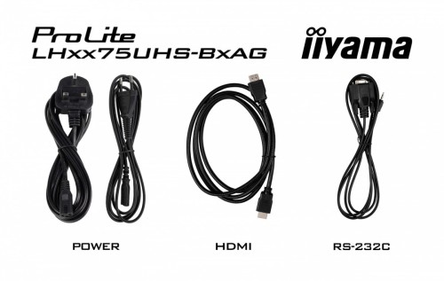 IIYAMA Monitor 65 cali LH6575UHS-B2AG,24/7,IPS,ANDROID.11,4K,  WiFi,         iiSignage2, FailOver, EShare, 24/7, full daisy chain