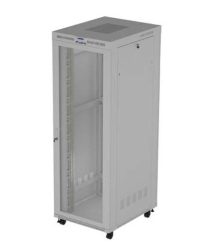 Lanberg Szafa instalacyjna rack stojąca  19" 47U 800x1200 szara drzwi    perforowane LCD ( flat pack) V2