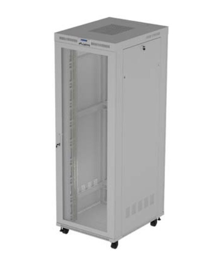 Lanberg Szafa instalacyjna rack stojąca  19" 47U 800x1200 szara drzwi    perforowane LCD ( flat pack) V2