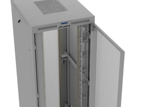 Lanberg Szafa instalacyjna rack stojąca  19" 47U 800x1200 szara drzwi    perforowane LCD ( flat pack) V2