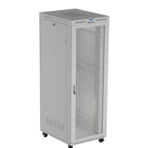 Lanberg Szafa instalacyjna rack stojąca  19" 47U 800x1200 szara drzwi    perforowane LCD ( flat pack) V2