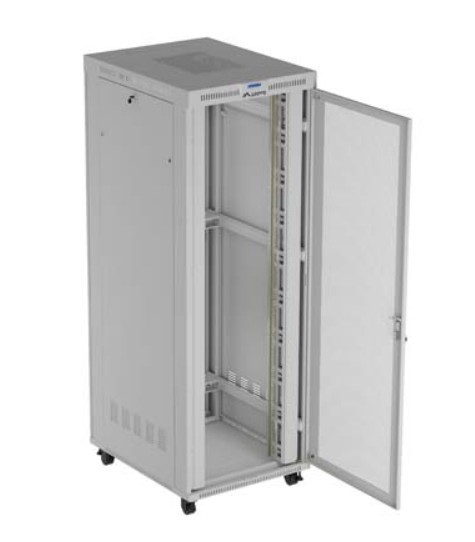 Lanberg Szafa instalacyjna rack stojąca  19" 47U 800x1200 szara drzwi    perforowane LCD ( flat pack) V2