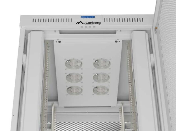 Lanberg Szafa instalacyjna rack stojąca  19" 47U 800x1200 szara drzwi    perforowane LCD ( flat pack) V2