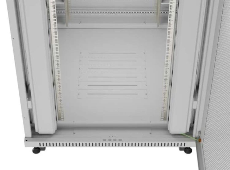 Lanberg Szafa instalacyjna rack stojąca  19" 47U 800x1200 szara drzwi    perforowane LCD ( flat pack) V2