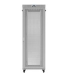Lanberg Szafa instalacyjna rack stojąca  19" 47U 800x1200 szara drzwi    perforowane LCD ( flat pack) V2