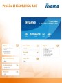 IIYAMA Monitor 65 cali LH6581UHSG-1AG 24/7,VA,ANDROID 14,4K, 2x10W, WiFi,    UCHWYT ŚCIENNY, 2xHDMI, USB-C, RJ45, IR, 2xUSB, WHITE
