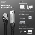 Digitus Kabel adapter USB-A - RJ45 Kat. 6A S/FTP, 1 Gbit/s, USB 3.2 Gen1, LSZH, 2m