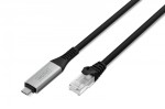 Digitus Kabel adapter USB-C - RJ45 Kat. 6A S/FTP, 1 Gbit/s, USB 3.2 Gen1, LSZH, 2m