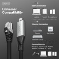 Digitus Kabel adapter USB-C - RJ45 Kat. 6A S/FTP, 1 Gbit/s, USB 3.2 Gen1, LSZH, 5m