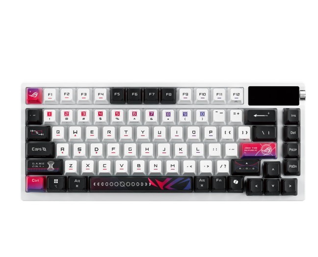Asus Klawiatura ROG Azoth X M704 BT/RF/USB-C/Aura/Czarno-Biała