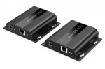 Digitus Przedłużacz (extender) po skrętce kat.6 HDMI 4K/60Hz przez IP 1G lub do 120m/200m, max. 253 odbiorniki, sterowanie IR - zestaw (odbiornik/nada