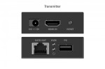 Digitus Przedłużacz (extender) po skrętce kat.6 HDMI 4K/30Hz z KVM USB 1.1 do 40m/70m, max. 253 odbiorniki, sterowanie IR - zestaw (odbiornik/nadajnik