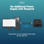 Digitus Przedłużacz (extender) po skrętce kat.6A  USB 3.1 Gen1 do 100m, 3x USB-A, 1x USB-C do 5 Gbps, 1x RJ45 (Gigabit Ethernet) - zestaw (odbiornik/n