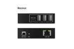 Digitus Przedłużacz (extender) po skrętce kat.6A  USB 3.1 Gen1 do 100m, 3x USB-A, 1x USB-C do 5 Gbps, 1x RJ45 (Gigabit Ethernet) - zestaw (odbiornik/n