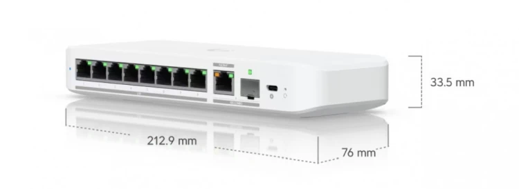 UBIQUITI Przełącznik zarządzalny UniFi Switch Flex USW-Flex-2.5G-8
