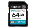 Kingston Karta SD 64GB Canvas Go Plus 200/100 MB/s C10 U3 V30