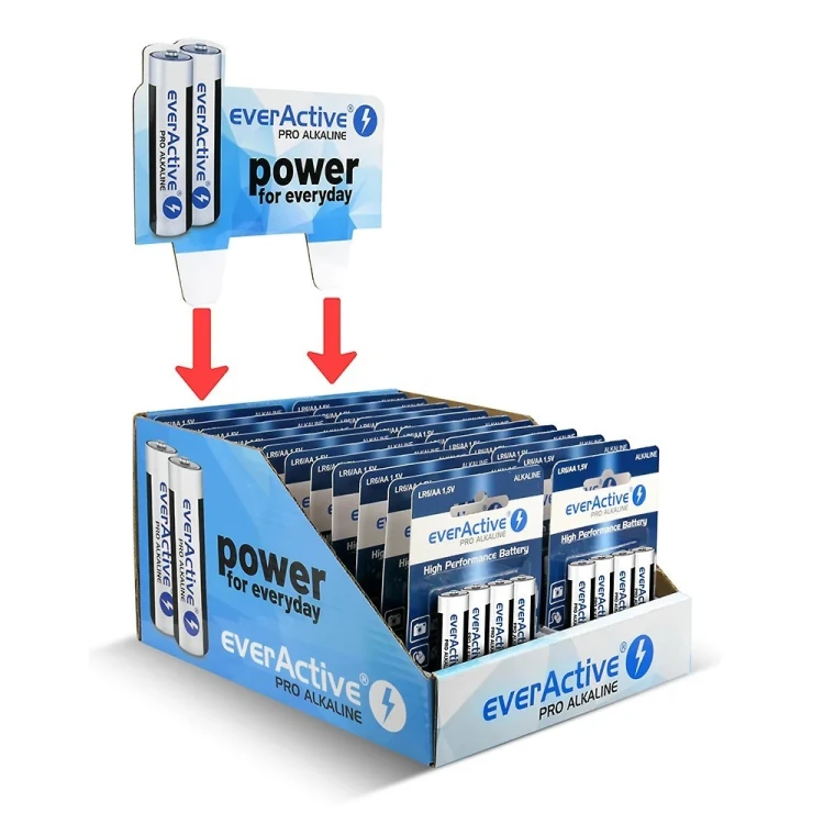 everActive Baterie LR6/AA Pro Alkaline display handlowy 96 szt.
