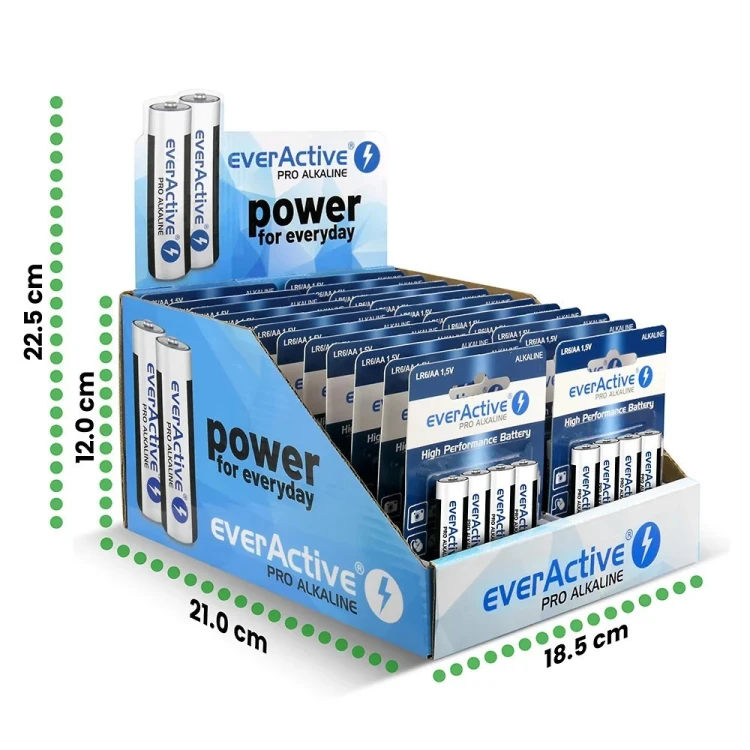 everActive Baterie LR6/AA Pro Alkaline display handlowy 96 szt.