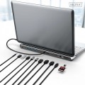 Digitus Stacja dokująca USB-C 12 portowa, max. 8K/30Hz z HDR, HDMI, DP, max. 3 monitory (MST), USB-C 3.2 Gen2, Gigabit Ethernet, SD/Micro SD, PD 100W