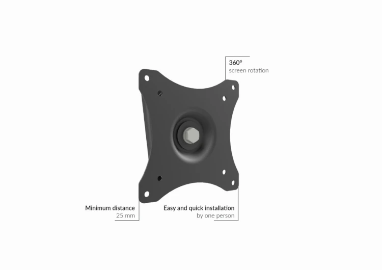 Edbak GD03 Uchwyt ścienny monitora VESA 75x75 - 100x100 10 kg