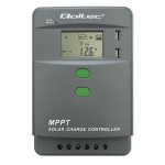 Qoltec Solarny regulator ładowania MPPT z czujnikiem temperatury 10A |  12V/24V | LCD | 2xUSB | Bluetooth | APP | GEL | LiFePO4