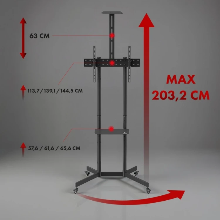 Maclean Wózek do TV max 45 kg, MC-113 B