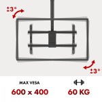 Maclean Uchwyt sufitowy dla TV max 60kg, MC-112B                        vesa 600x400