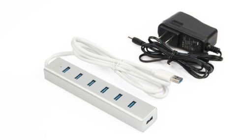 Unitek HUB 7 x USB3.0 Aluminium z zasilaczem; Y-3090