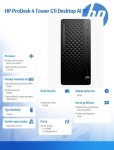 HP Inc. Komputer ProDesk 4 Tower G1i Desktop AI PC U5-225 512/16/W11P      9H7U6ET