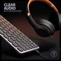 AXAGON Klawiatura HMC-KB-CRL USB-C 5Gbps z wieloportowy hub 9in1, SD/microSD, 3x USB-A, HDMI 4K/60Hz, PD 100W, Audio, Cyrillic layout, 60cm USB-C kabe