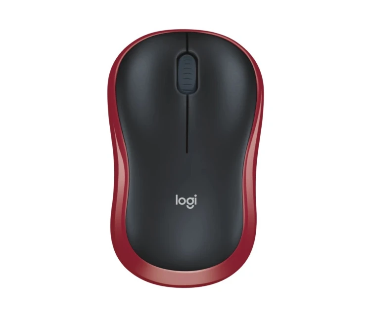 Logitech Mysz bezprzewodowa M185 czerwona 910-002237