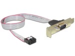 Gembird Gniazdo DB9 (COM9) na śledziu + low profile