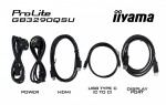 IIYAMA Monitor 32 cale GB3290QSU-B1 1ms,IPS,240Hz,2xHDMI,DP,400cd,1000:1,   USB HUBx4, 2x2W, HAS,