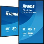 IIYAMA Monitor 55 cali LH5575UHS-B2AG,24/7,IPS,ANDROID.11,4K,  WiFi,         iiSignage2, FailOver, EShare, 24/7, full daisy chain