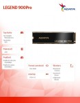 Adata Dysk SSD LEGEND 900Pro 4TB PCIe 4x4 7.4/6.5 GB/s M2