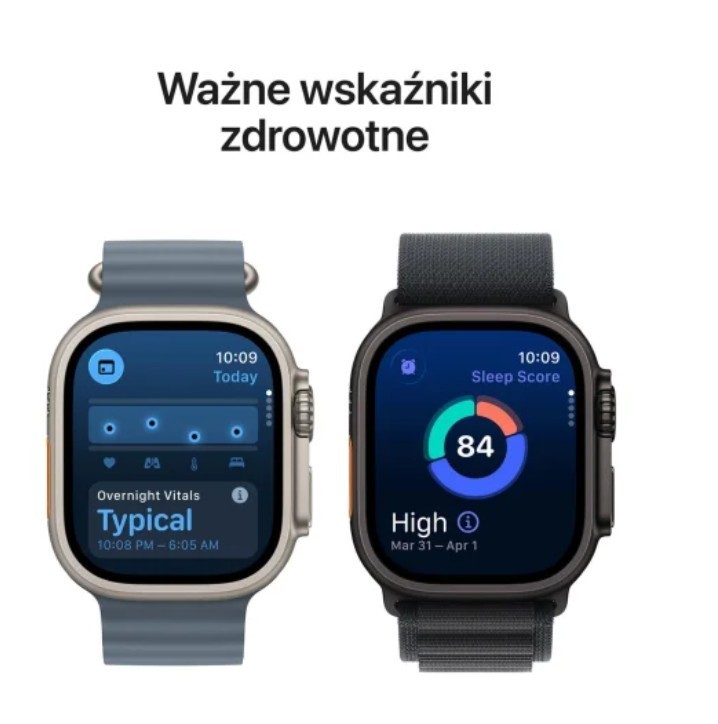 Apple Watch Ultra 3 GPS + Cellular, koperta 49 mm z tytanu w kolorze czarnym, opaska Alpine w kolorze czarnym - rozmiar L