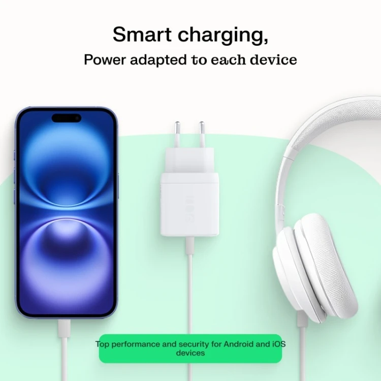Green Cell Ładowarka sieciowa USB 30W 1x USB-C BIAŁA