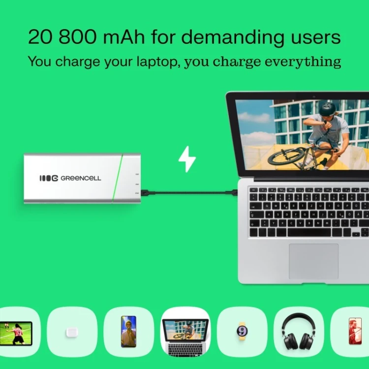Green Cell Powerbank 65W PowerPlay 20800mAh PD PL